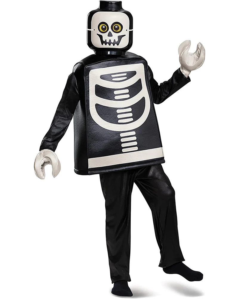 Lego Minifigures Skeleton Deluxe Boys Costume - Image 6