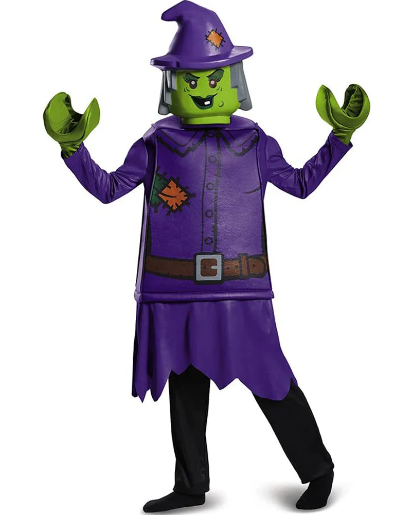 Lego Minifigures Witch Deluxe Girls Costume - Image 7