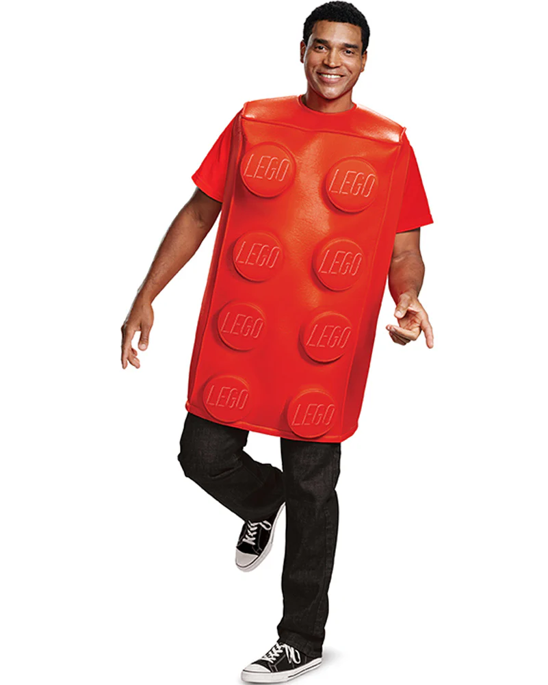 Lego Red Brick Adult Costume - Image 2