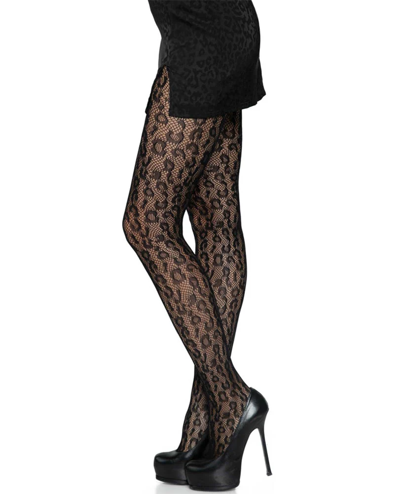 Leopard Net Stockings - Image 3