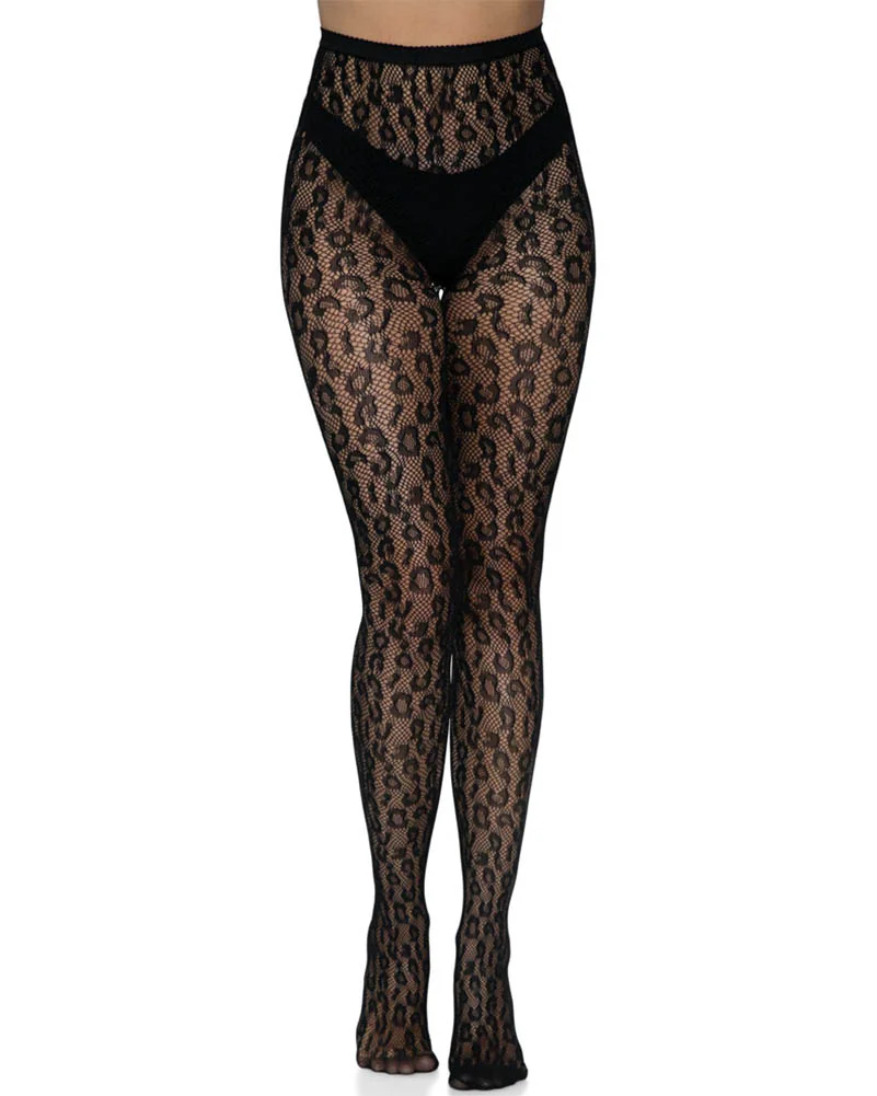 Leopard Net Stockings - Image 4