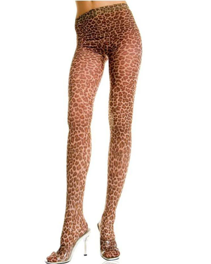 Leopard Print Tights