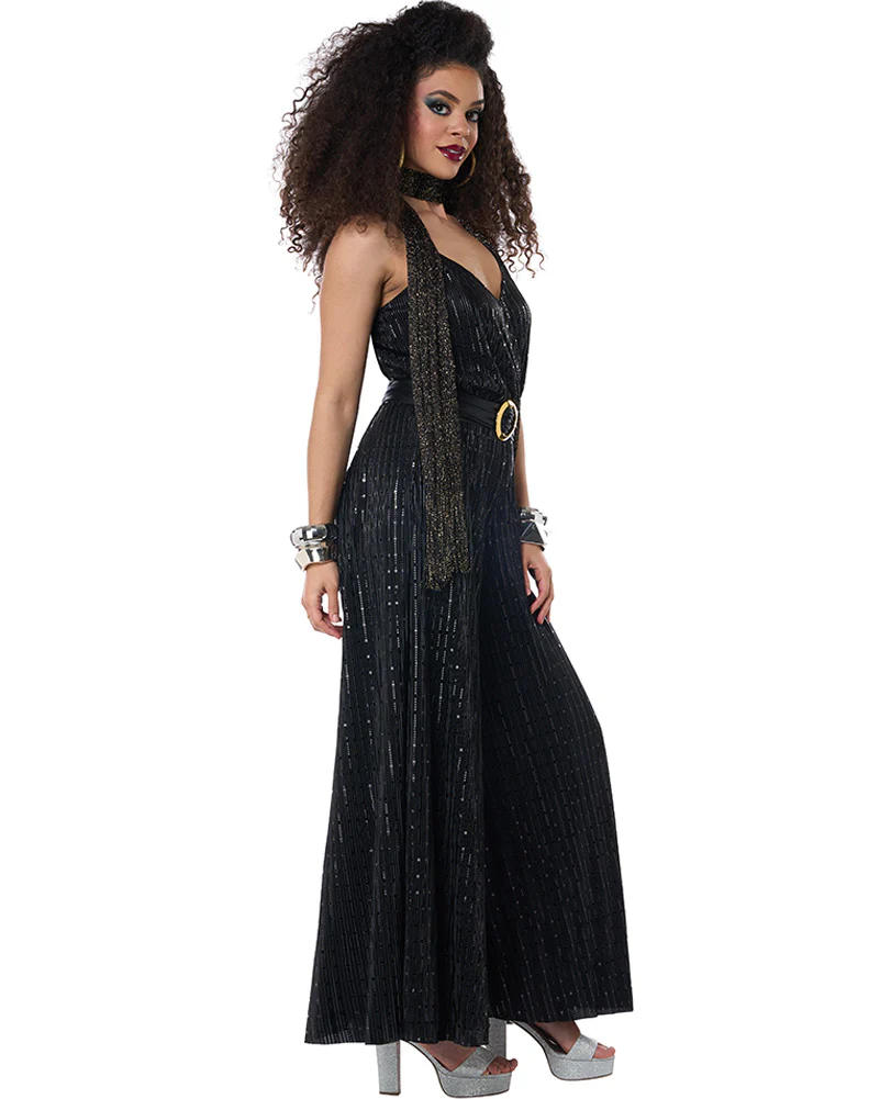 70s Lets Dance Disco Jumpsuit Womens Costume - Image 2