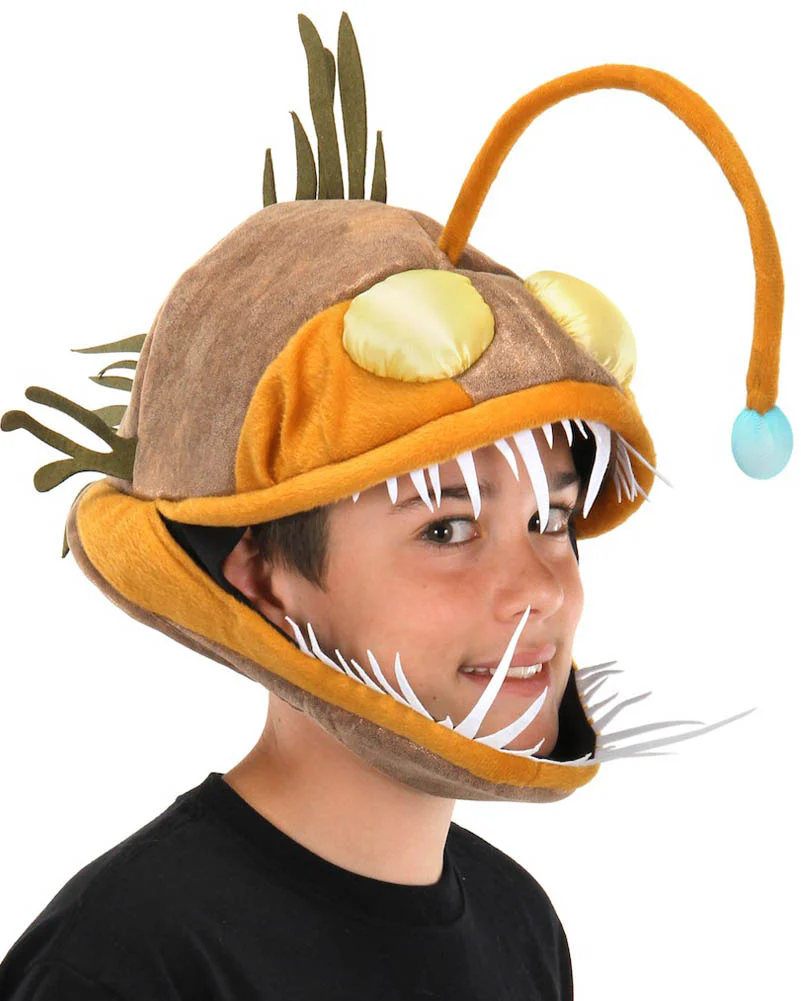 Light Up Anglerfish Jawsome Adults and Kids Deluxe Hat - Image 4