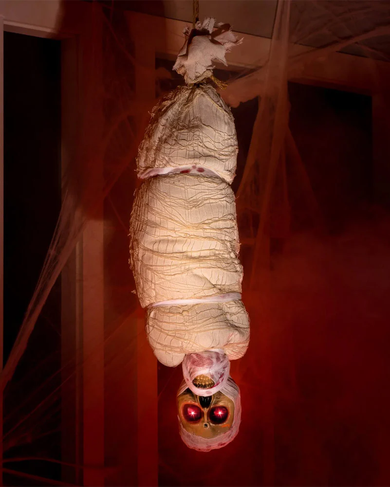 Light Up Hanging Cocoon Corpse Animatronic 89cm - Image 2