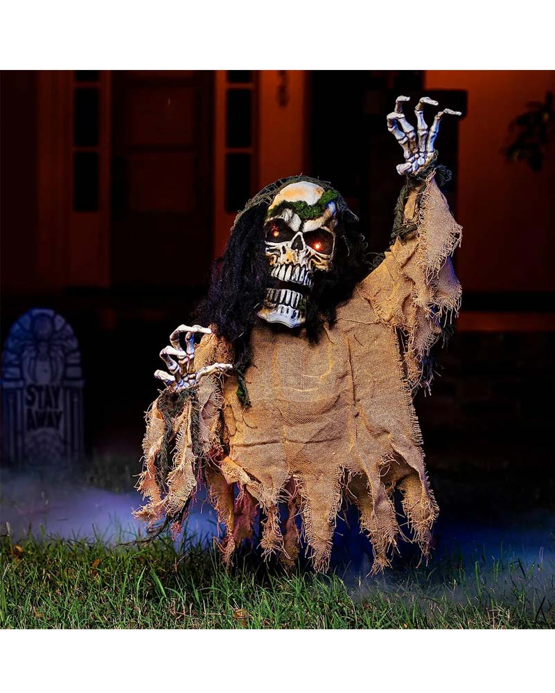Light Up Skeleton Reaper Animated Ground Breaker - Image 2