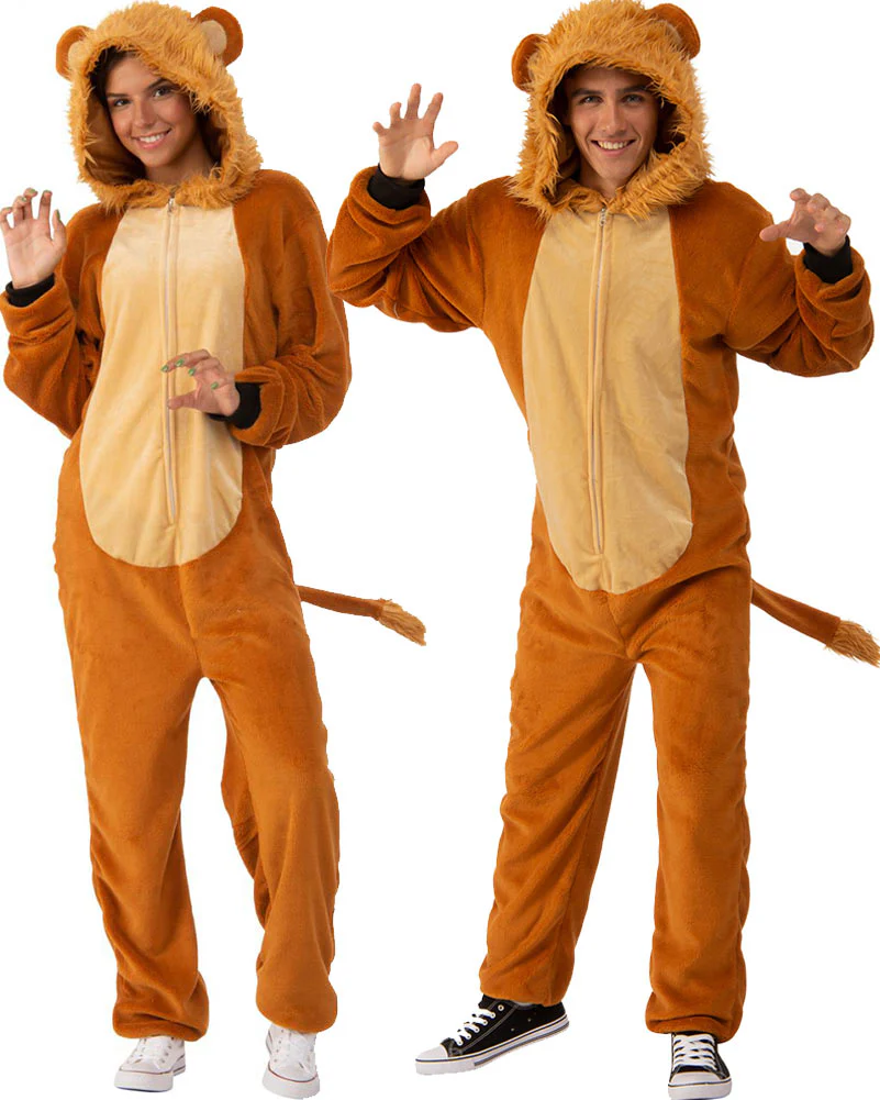 Lion Furry Jumpsuit Adult Book Week Costume