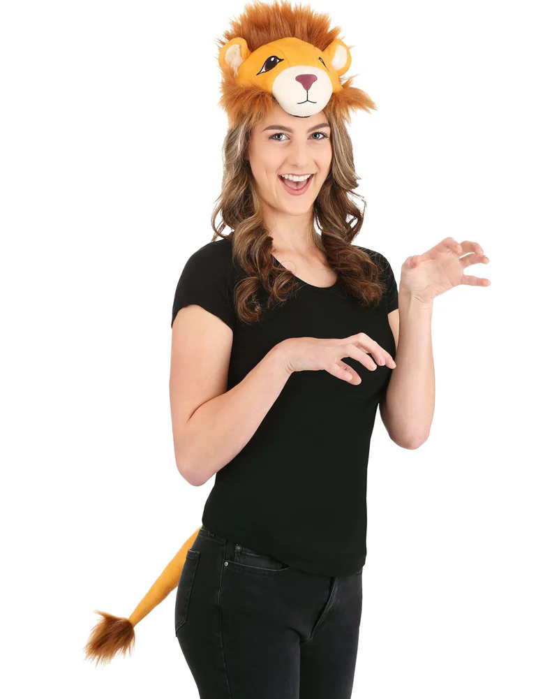 Lion Plush Headband and Tail Deluxe Set - Image 4
