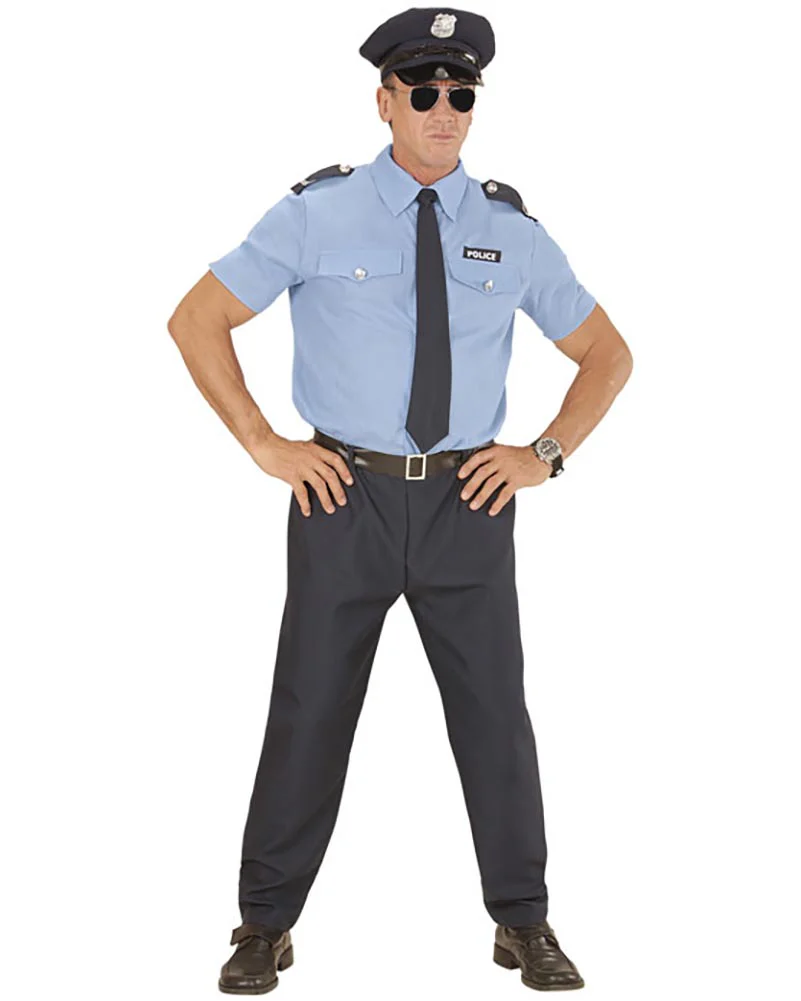 Local Police Officer Mens Costume - Image 4