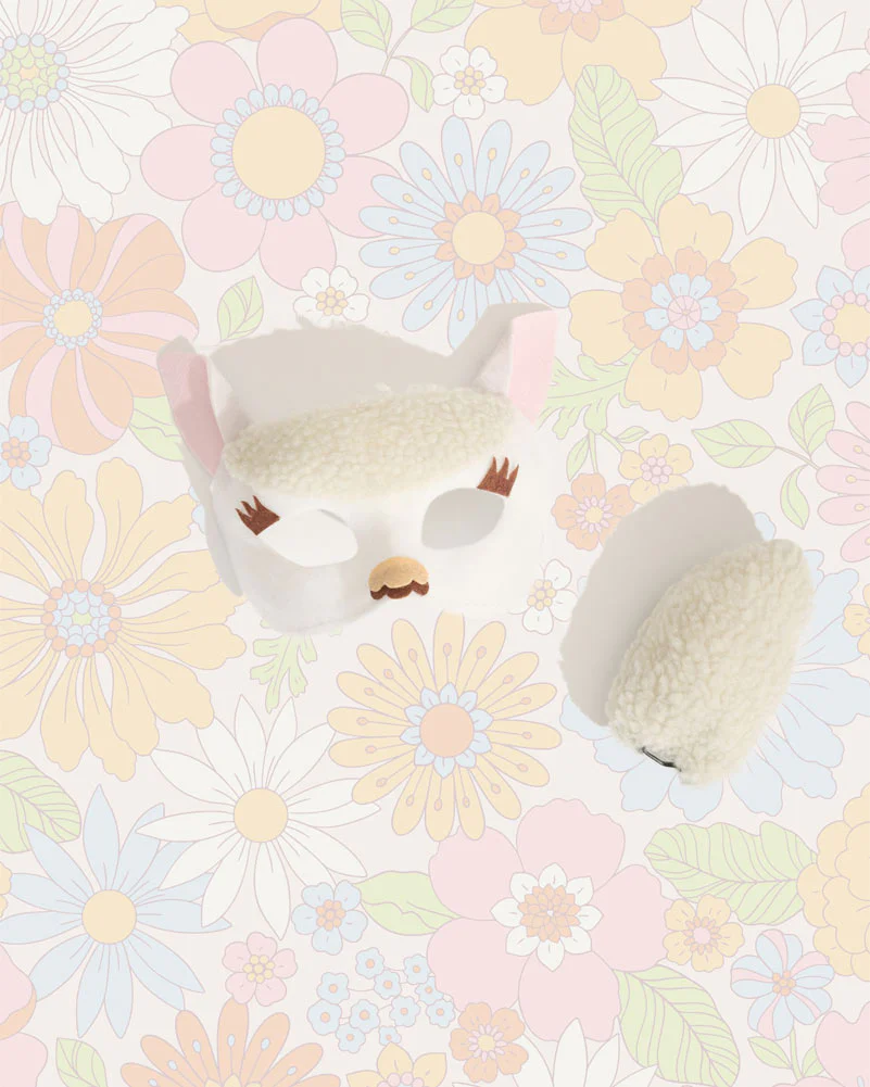 Lovely Llama Deluxe Animal Mask and Tail Set - Image 2