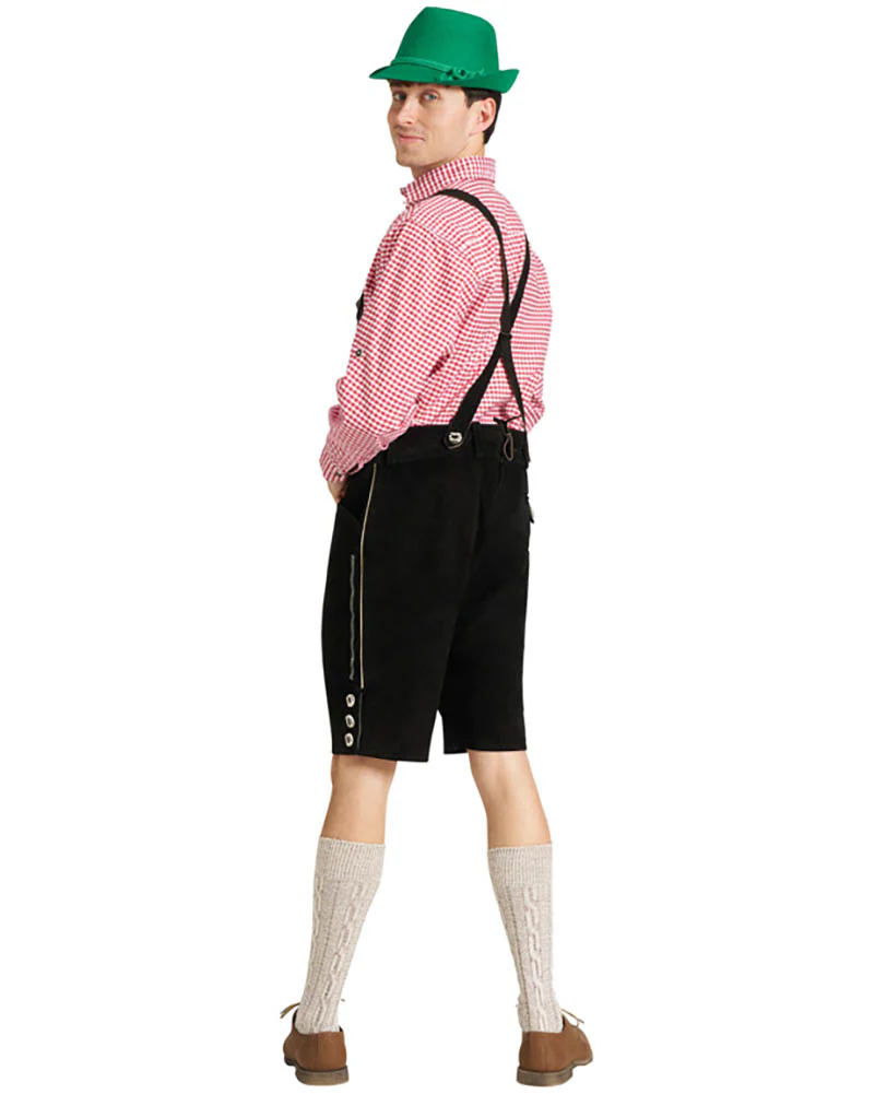 Ludwig Authentic Oktoberfest Leather Lederhosen Mens Costume - Image 7