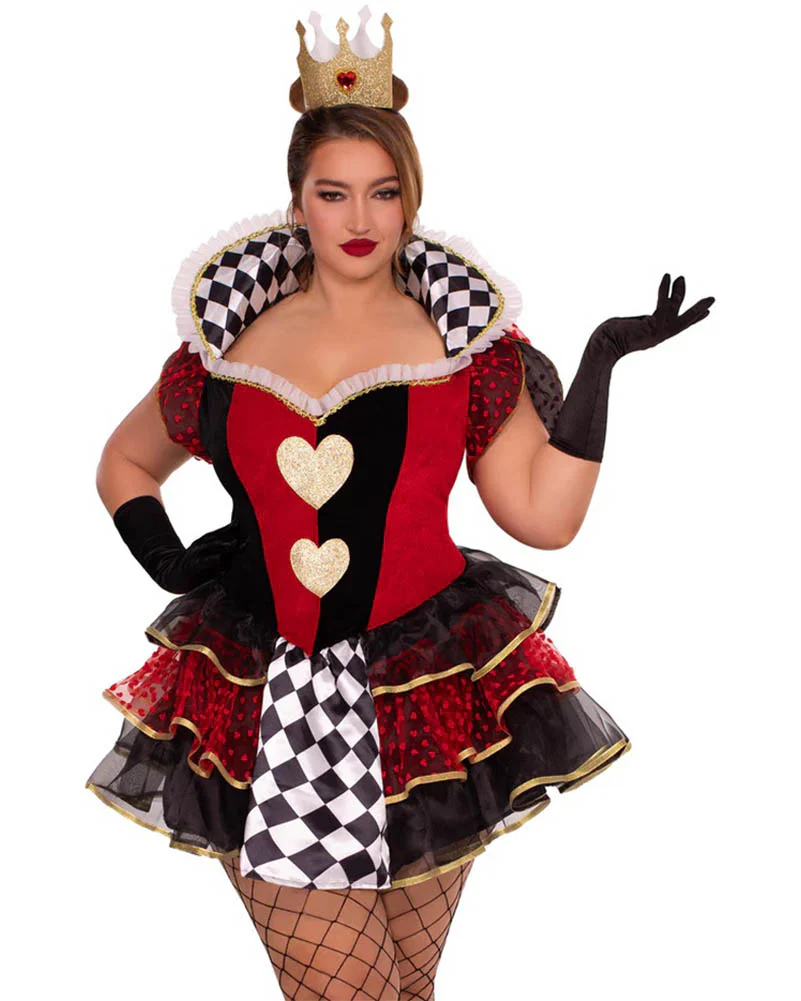 Majestic Queen of Hearts Plus Size Womens Costume - Image 4