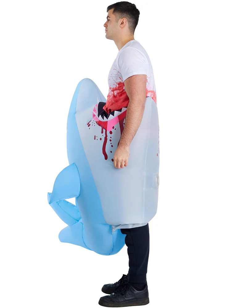 Man Eating Shark Inflatable Adult Costume - Image 3