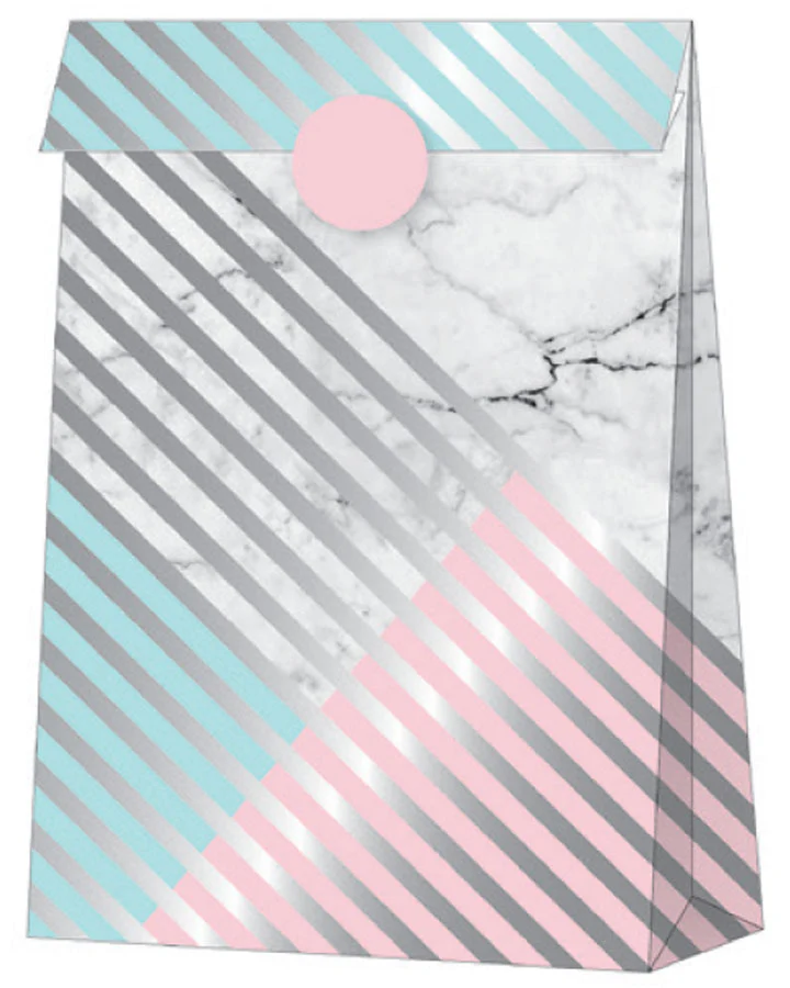 Marble Party Treat Bags Pack of 8