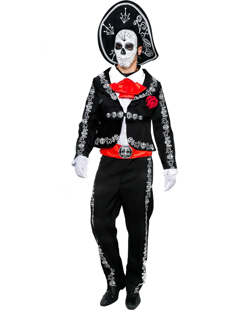 Mariachi Day of The Dead Mens Costume - Image 2