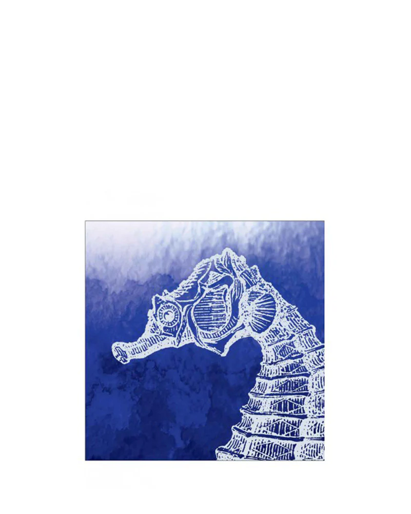 Marine Seahorse Beverage Napkins Pack of 24