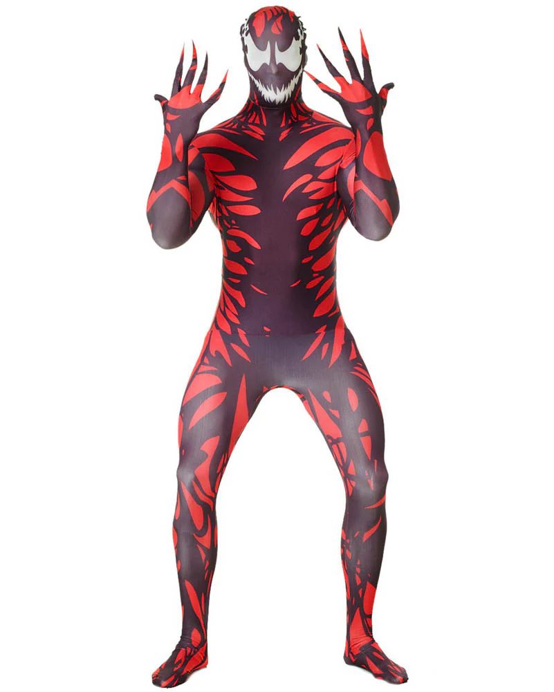 Marvel Carnage Morphsuit Mens Costume - Image 4