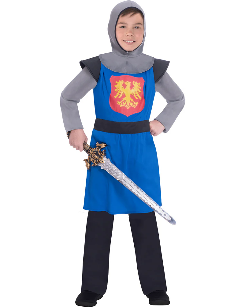 Medieval Knight Blue Boys Book Week Costume