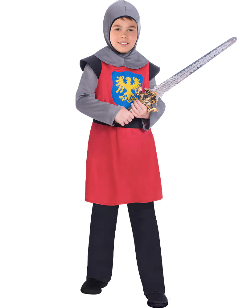 Medieval Knight Red Boys Book Week Costume