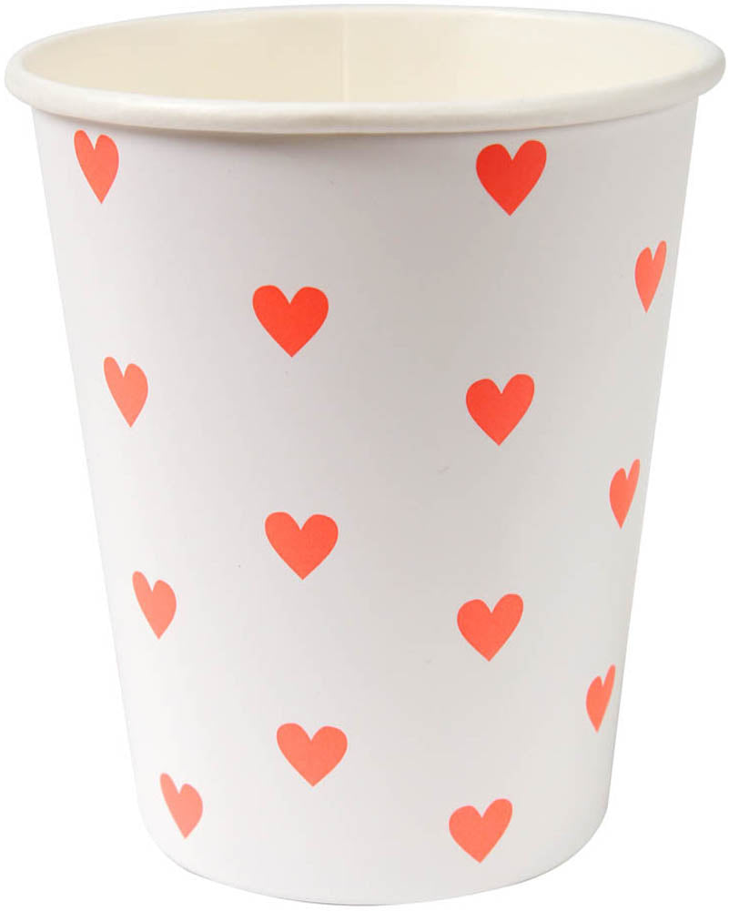 Meri Meri 350ml Heart Cups Pack of 12 - Image 2