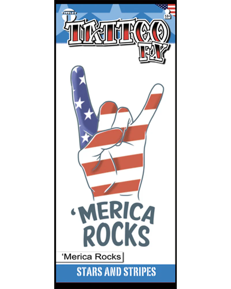 Merica Rocks FX Temporary Tattoo - Image 2