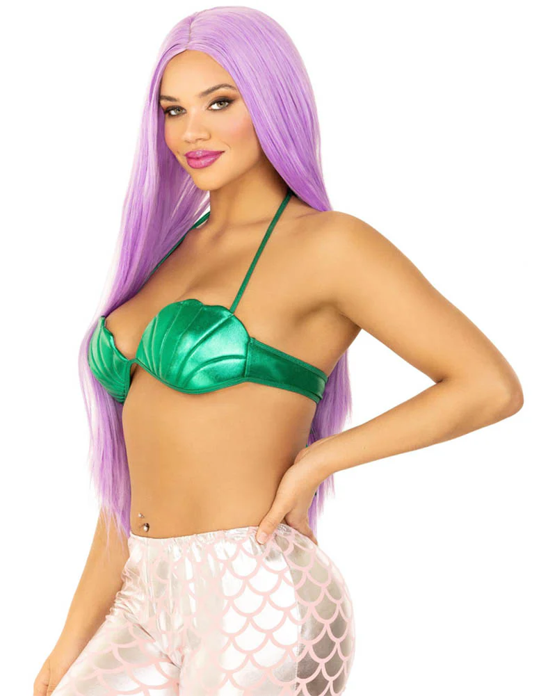 Mermaid Green Shell Bra Top - Image 3