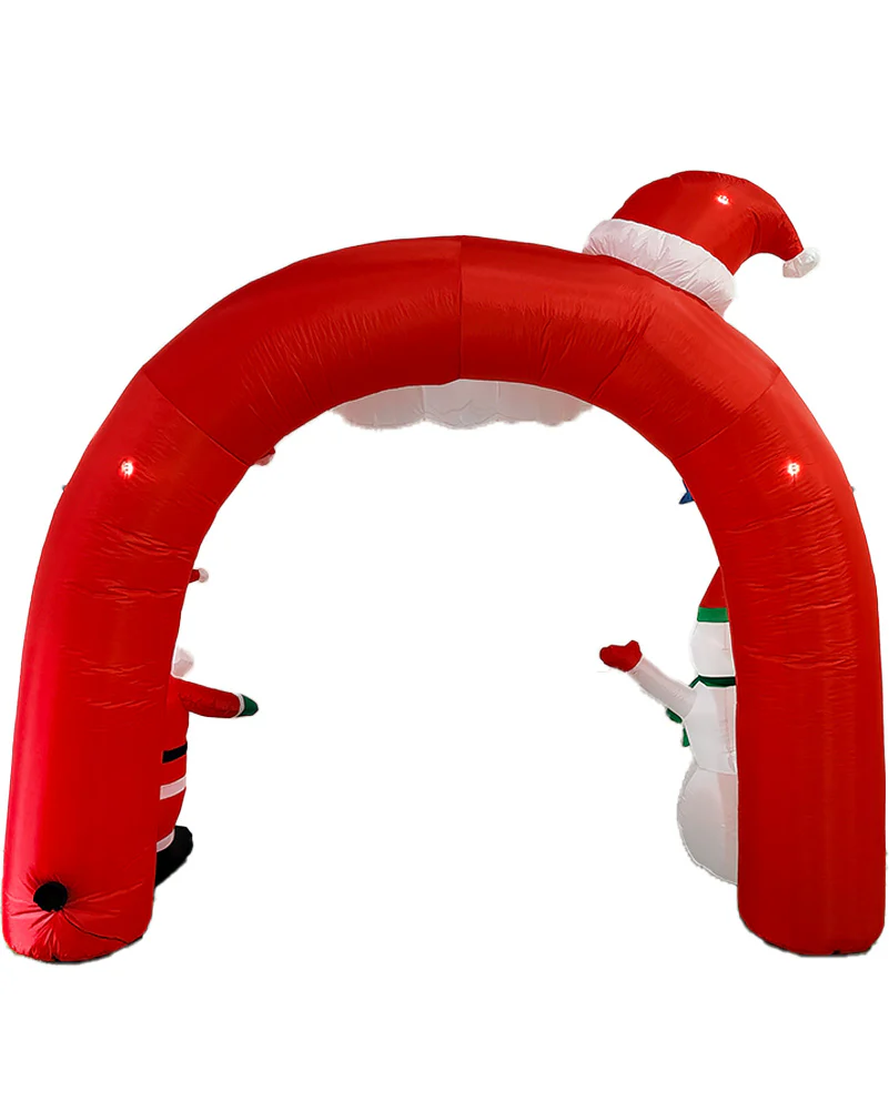 Merry Christmas Santa Snowman Arch Lawn Inflatable 2.7m - Image 3