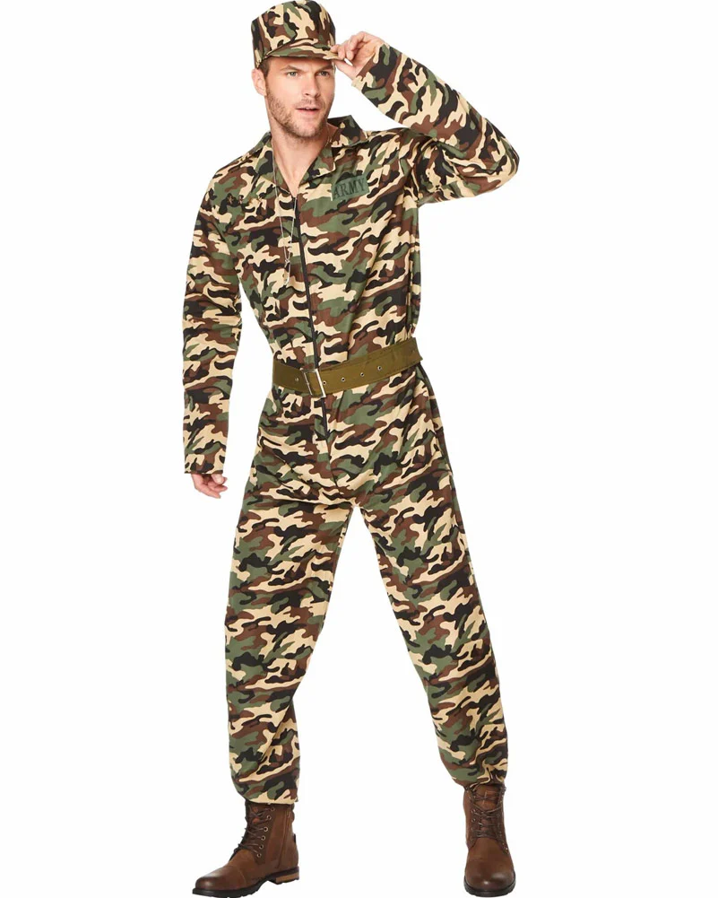 Military Camo Suit Mens Costume - Image 3