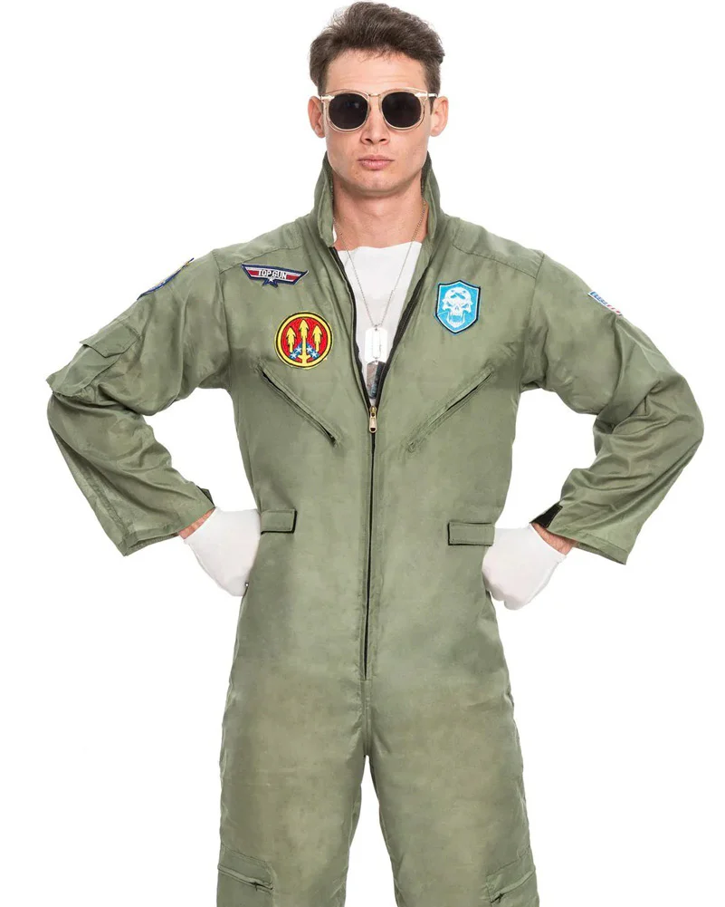 Military Fighter Pilot Mens Costume - Image 3