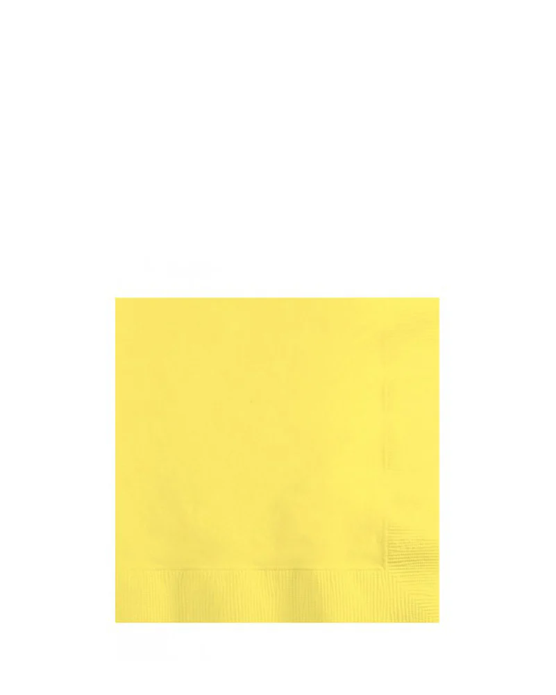 Mimosa Yellow Beverage Napkins Pack of 50