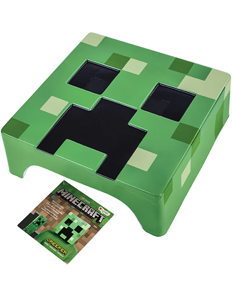 Minecraft Creeper Adult Half Mask - Image 2