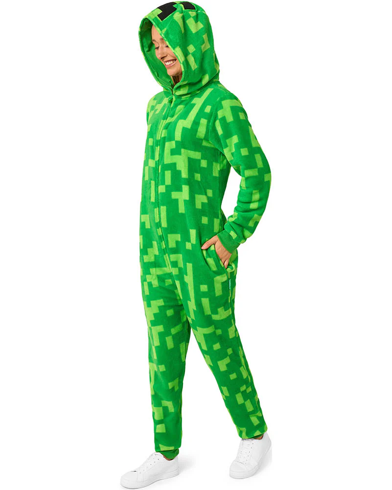 Minecraft Creeper Opposuit Adult Onesie - Image 8