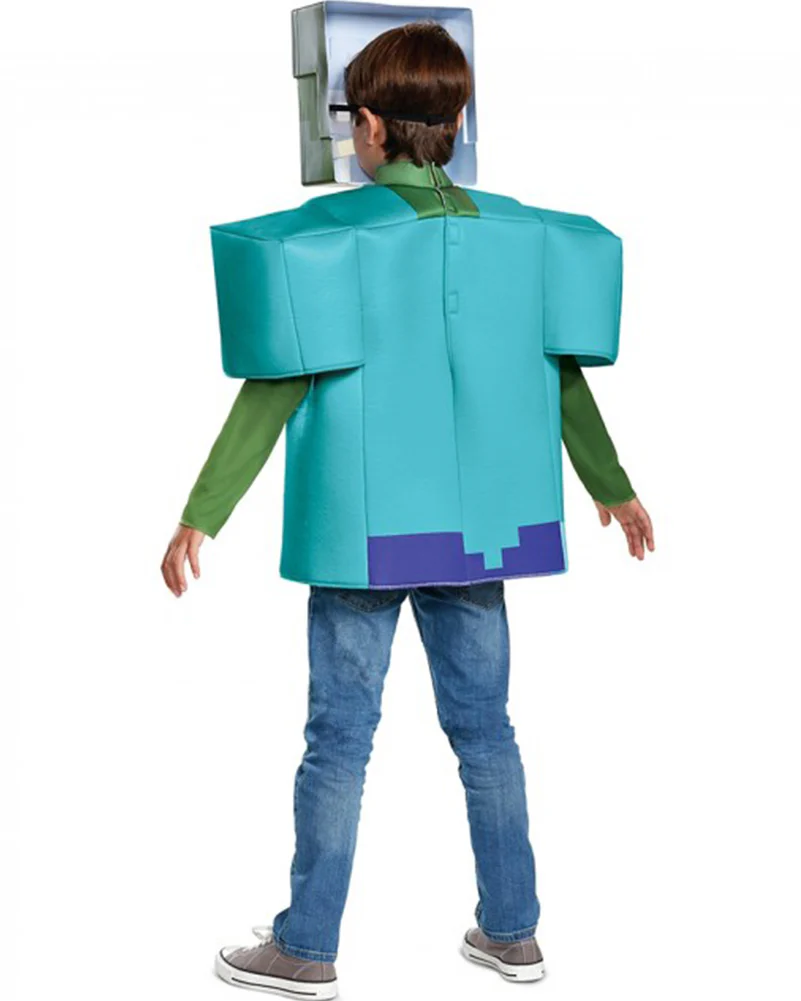Minecraft Zombie Steve Classic Boys Costume - Image 5