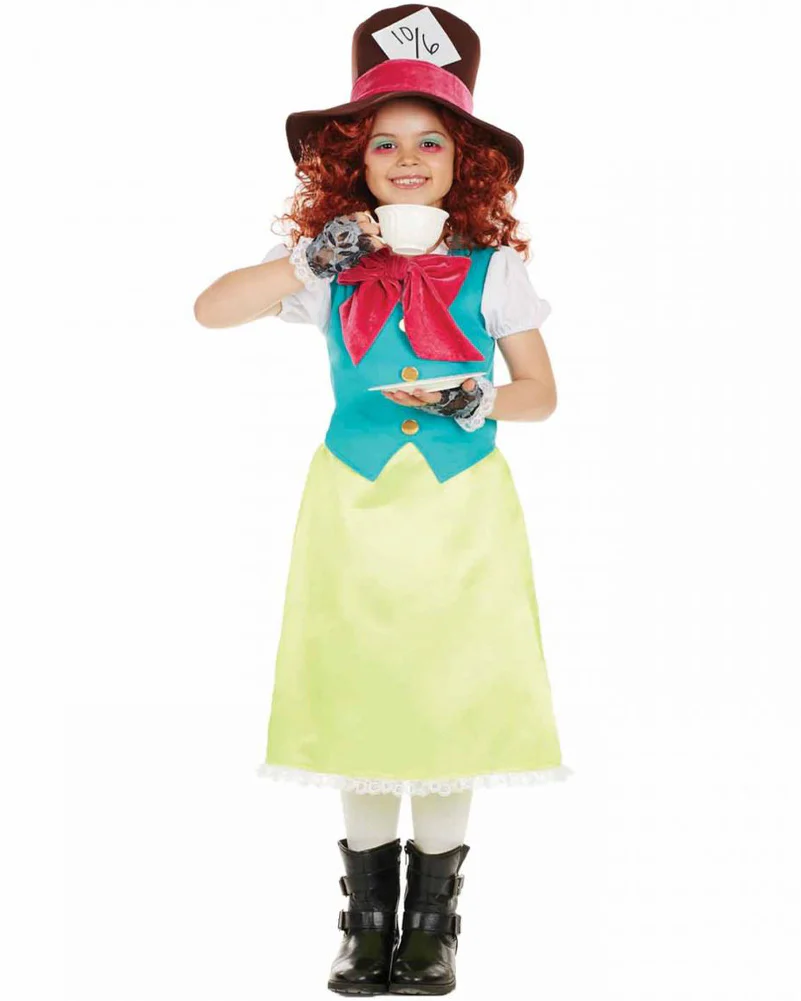 Miss Hatter Dress Girls Book Week Costume