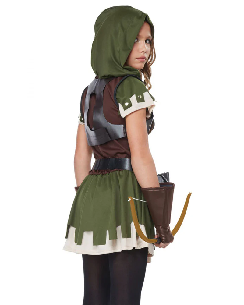 Miss Robin Hood Tween Girls Book Week Costume - Image 2