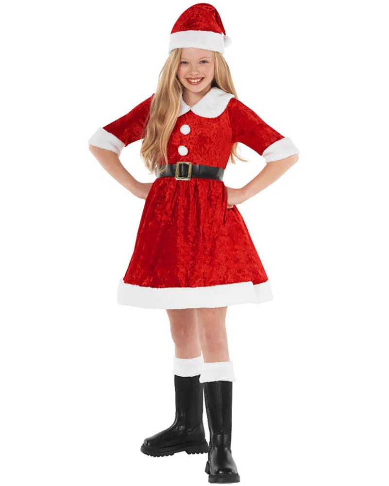 Miss Santa Claus Girls Costume - Image 3