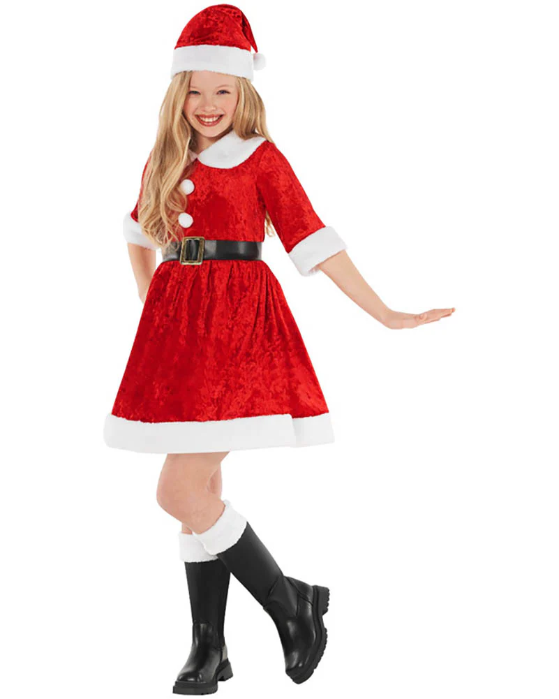 Miss Santa Claus Girls Costume - Image 4