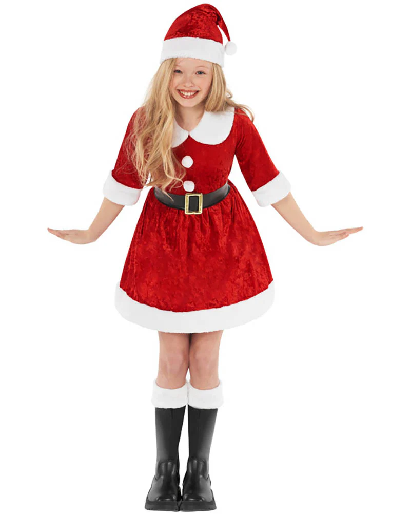 Miss Santa Claus Girls Costume - Image 6