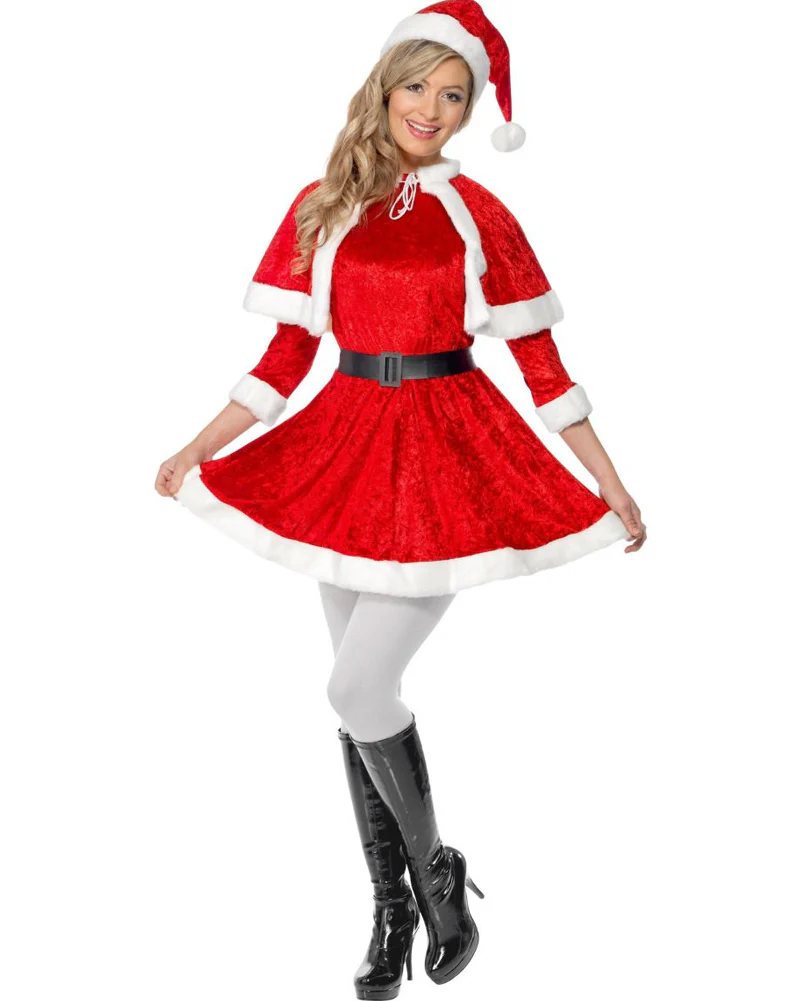 Miss Santa Dress Womens Christmas Costume - Image 2