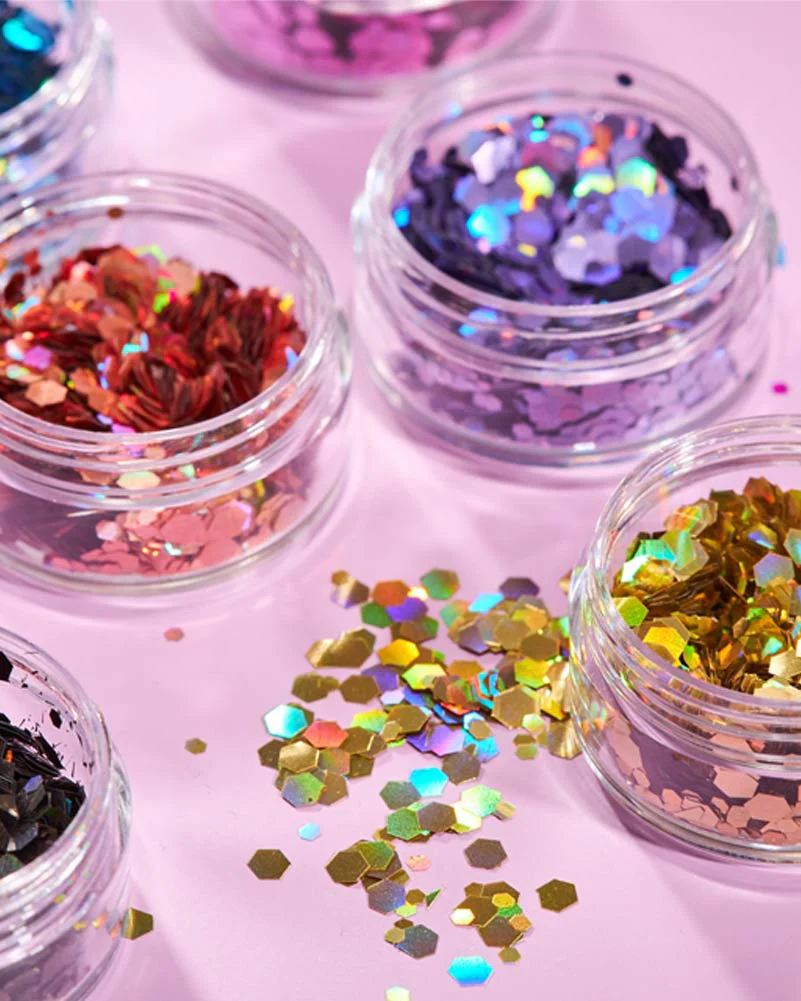 Moon Glitter Purple Holographic Chunky Body Glitter 3g - Image 5