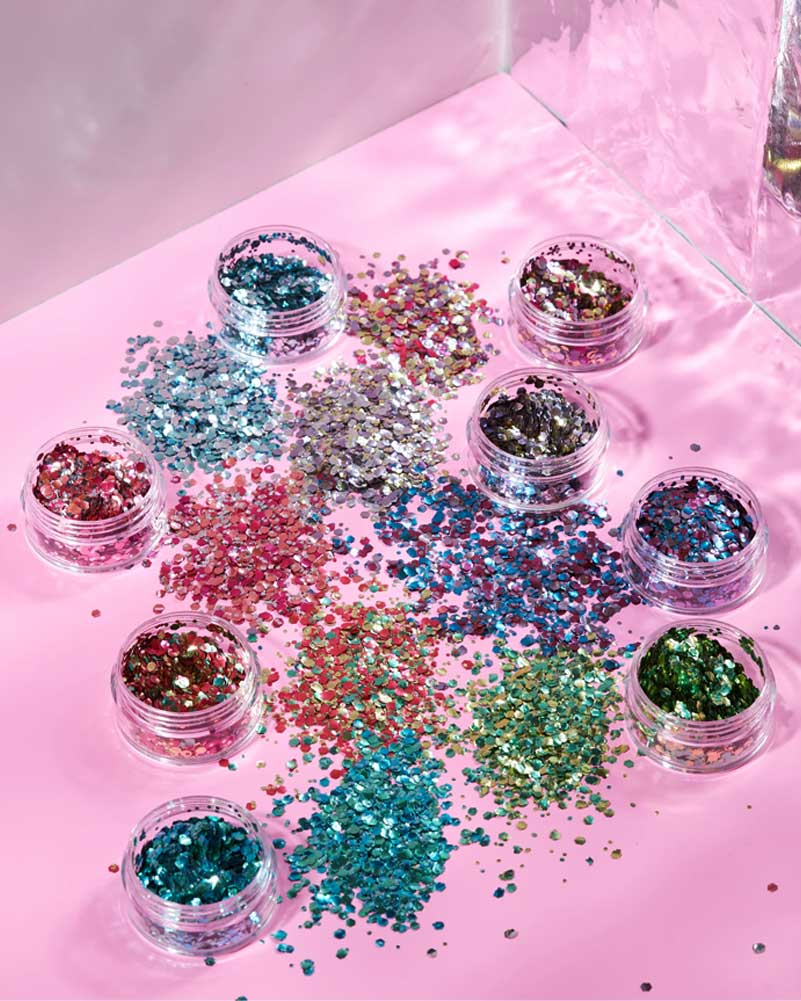 Moon Glitter Pink Blossom Mystic Chunky Bio Body Glitter 3g - Image 5