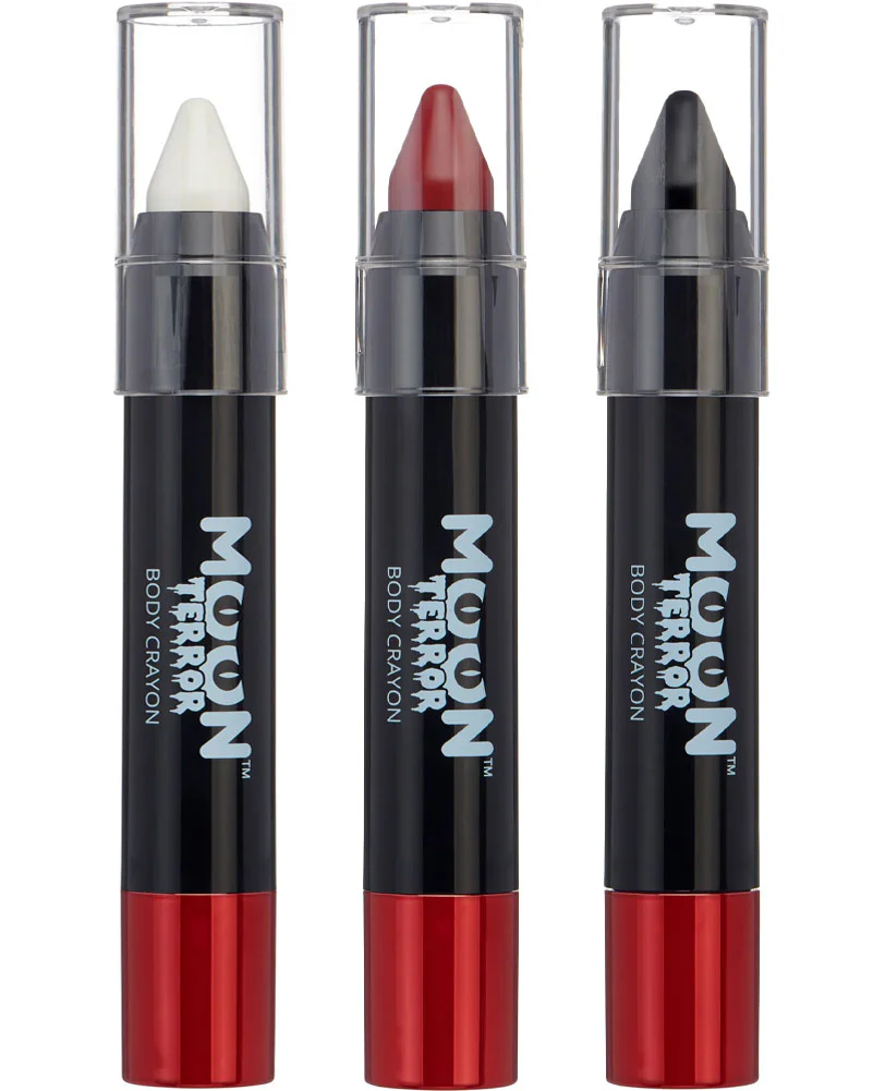 Moon Terror Halloween White Black and Red Body Crayon Boxset - Image 2