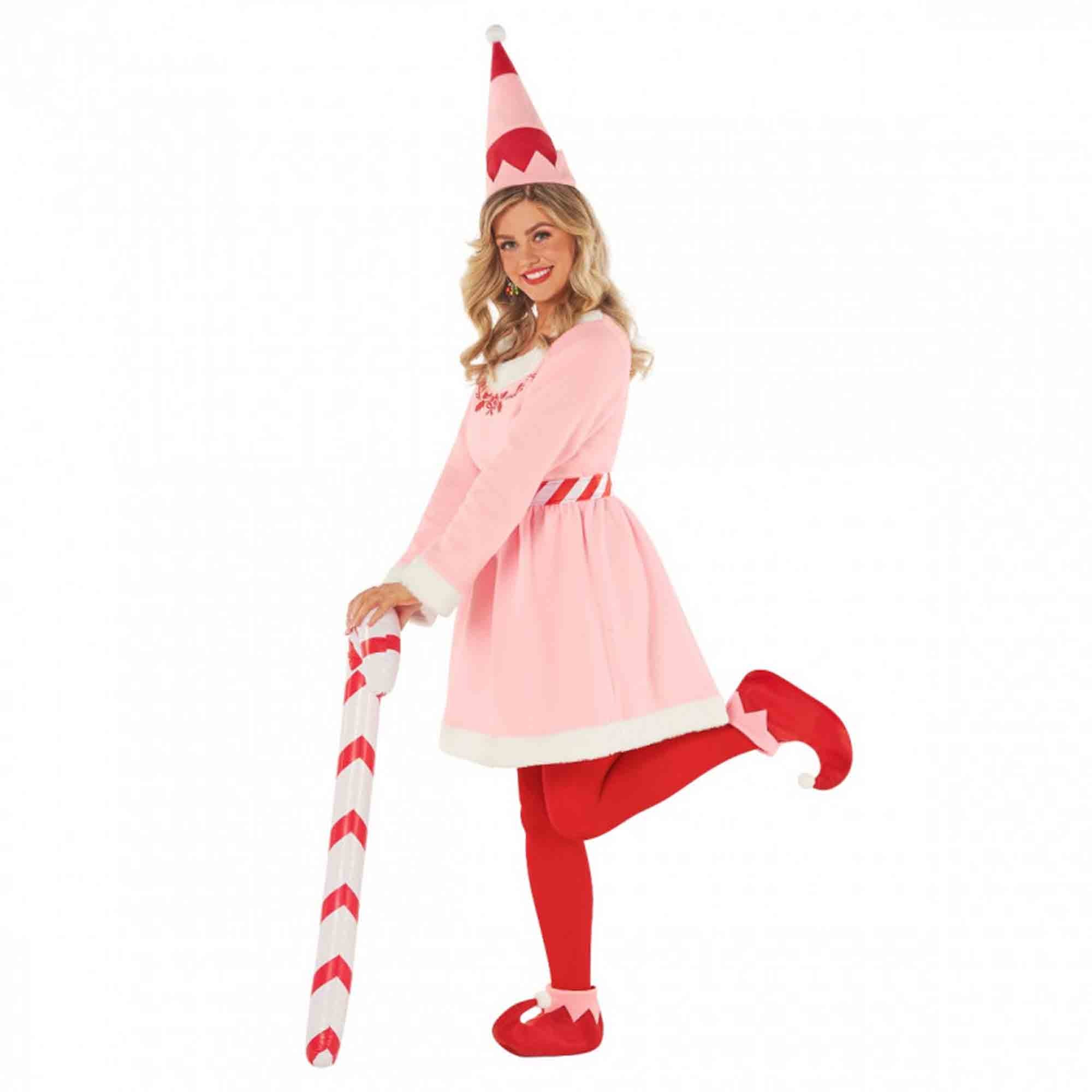 Morph Costume Christmas Elf Pink Dress Womens Christmas Costume Size 16-18