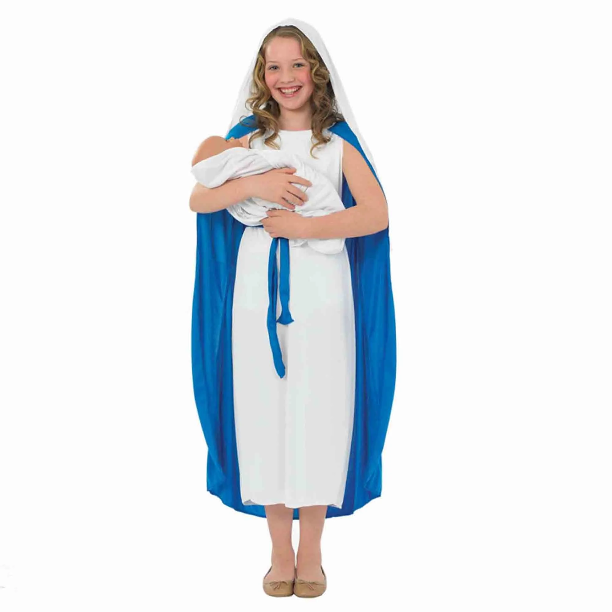 Morph Costume Mary Kids Christmas Costume 7-9 Years