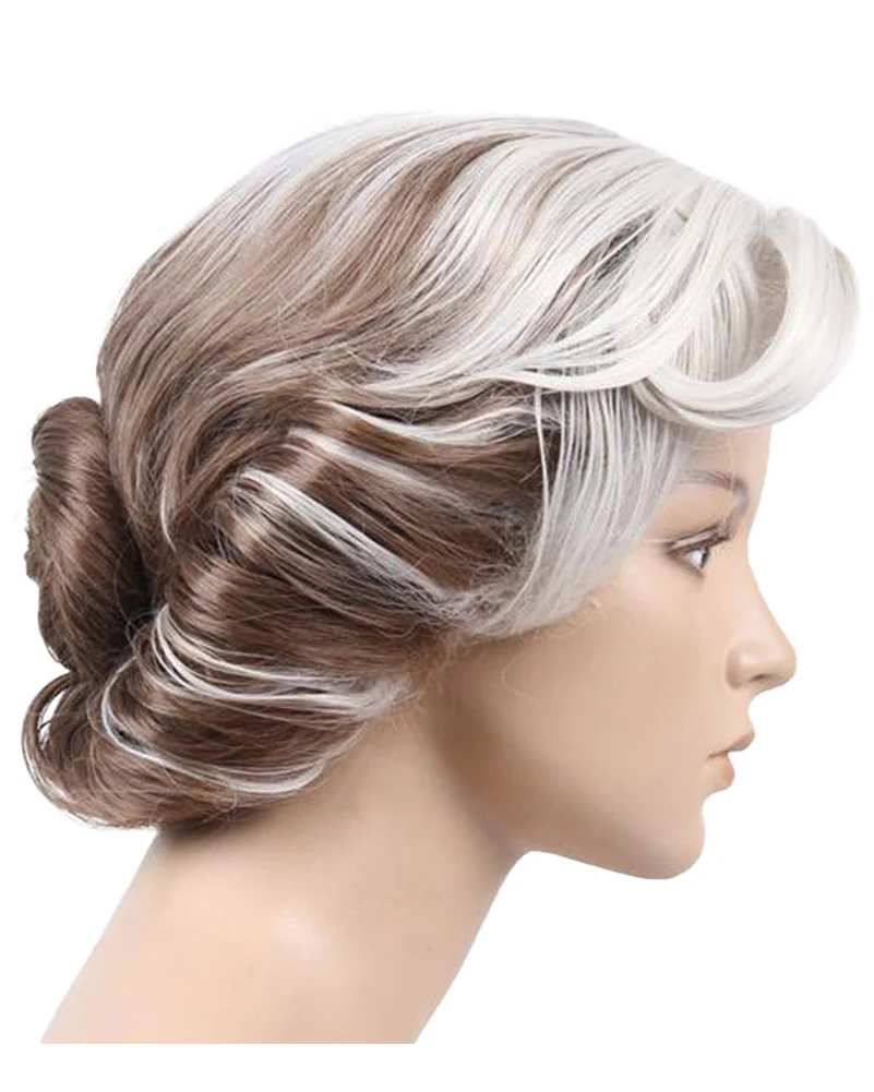 Mrs Doubtful Premium Grey Wig - Image 5