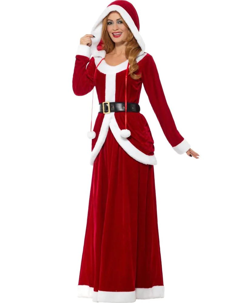 Ms Claus Deluxe Womens Plus Size Christmas Costume - Image 2