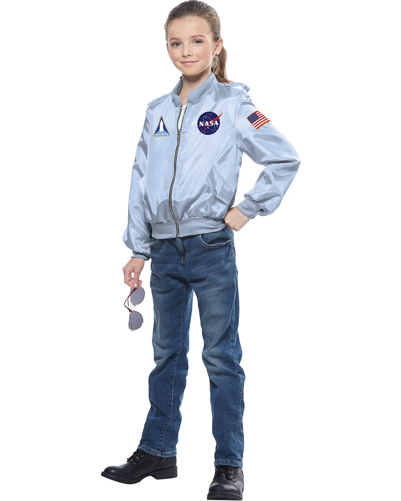Nasa Flight Jacket Kids Costume - Image 3