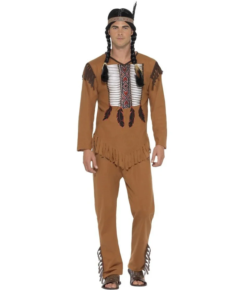 Native Western Warrior Mens Costume