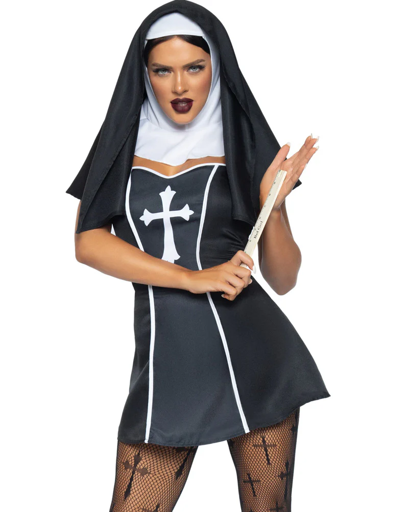 Naughty Nun Sexy Womens Costume - Image 3