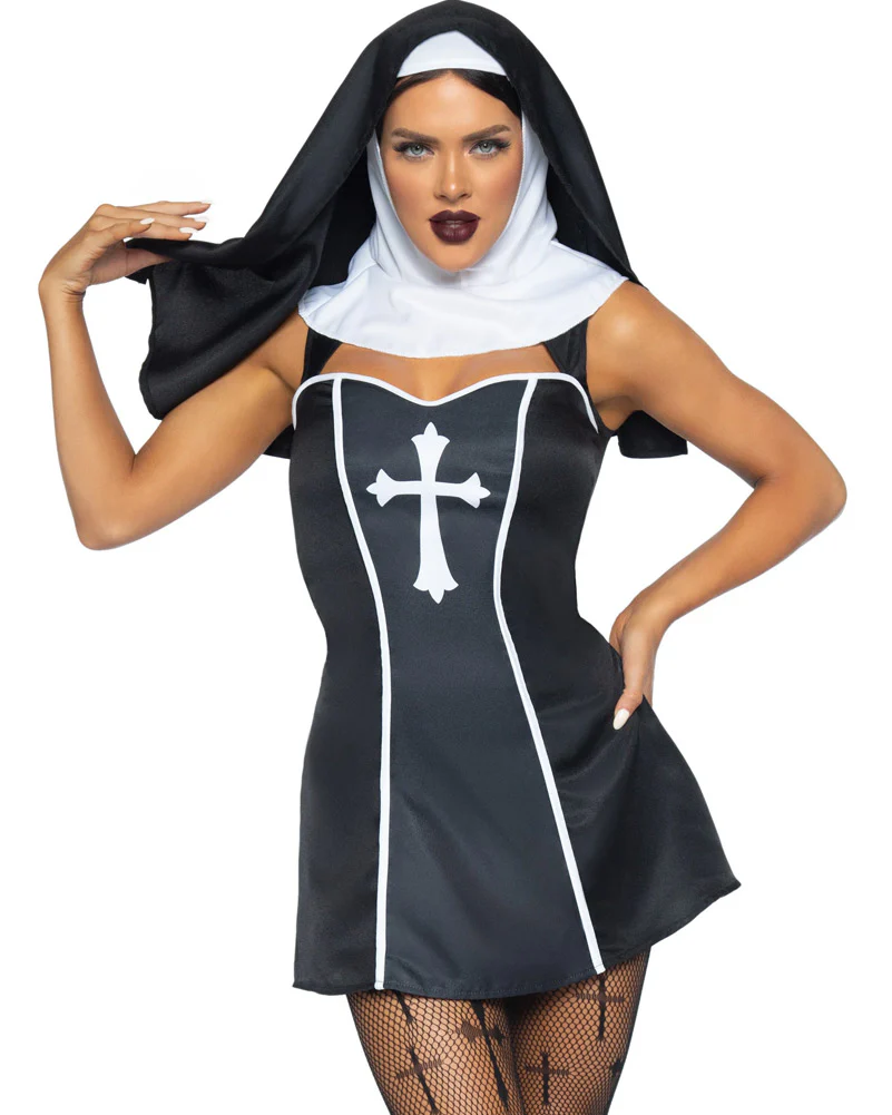 Naughty Nun Sexy Womens Costume - Image 4